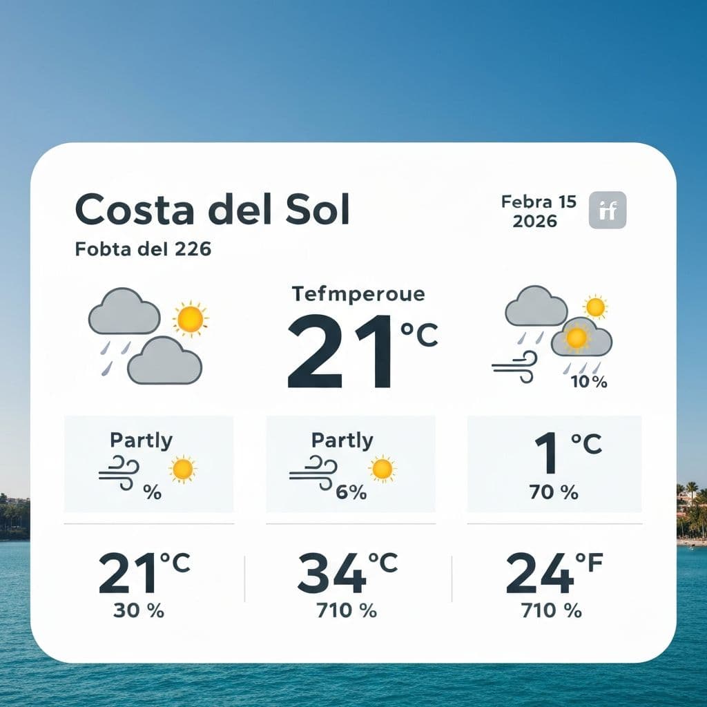 Weather Forecast: February 15, 2026 - Partly Cloudy