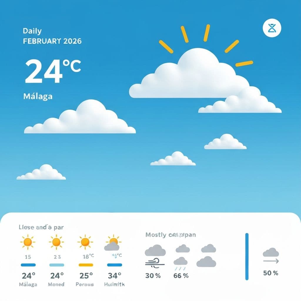 Weather Forecast: February 26, 2026 - Mostly Sunny